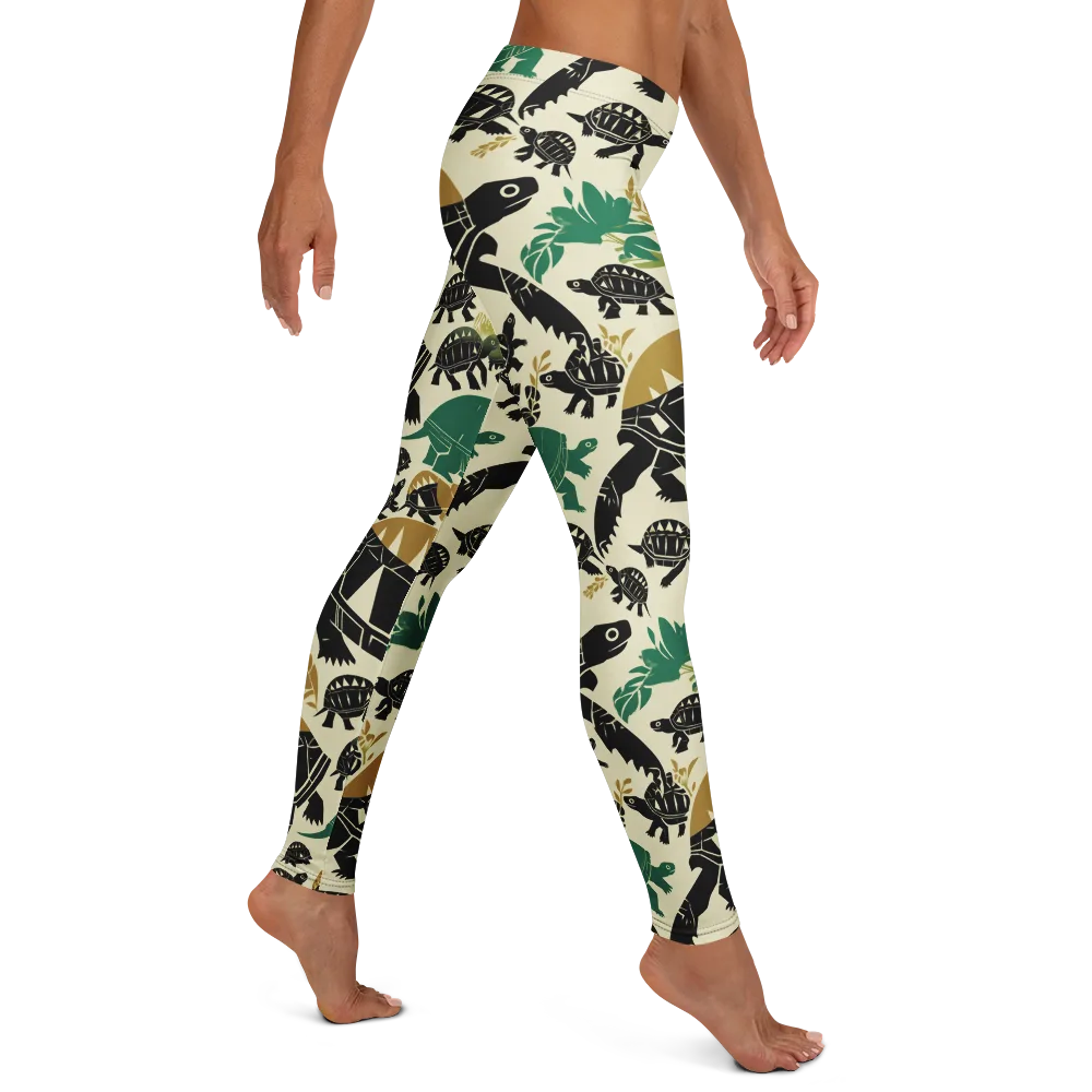 Terrapin Noir on Leggings — Right