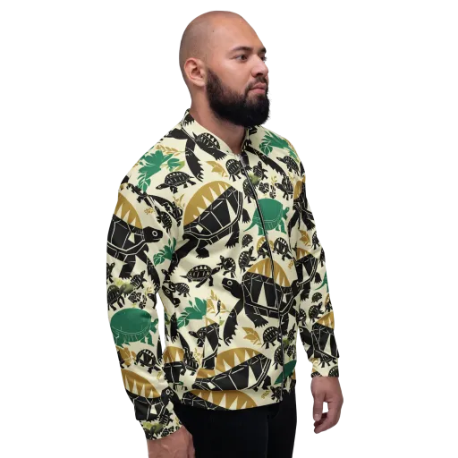 Terrapin Noir on a Bomber Jacket