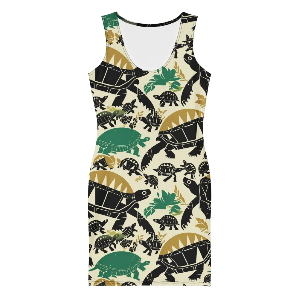 Terrapin Noir on Bodycon Dress — Front