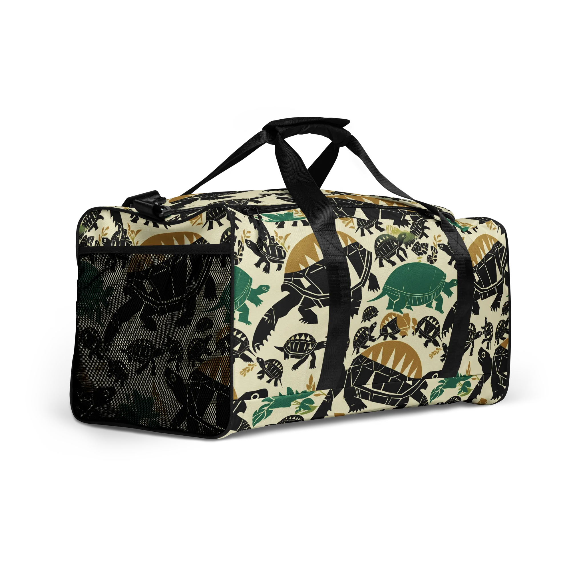 Terrapin Noir on Duffle Bag — Right Front