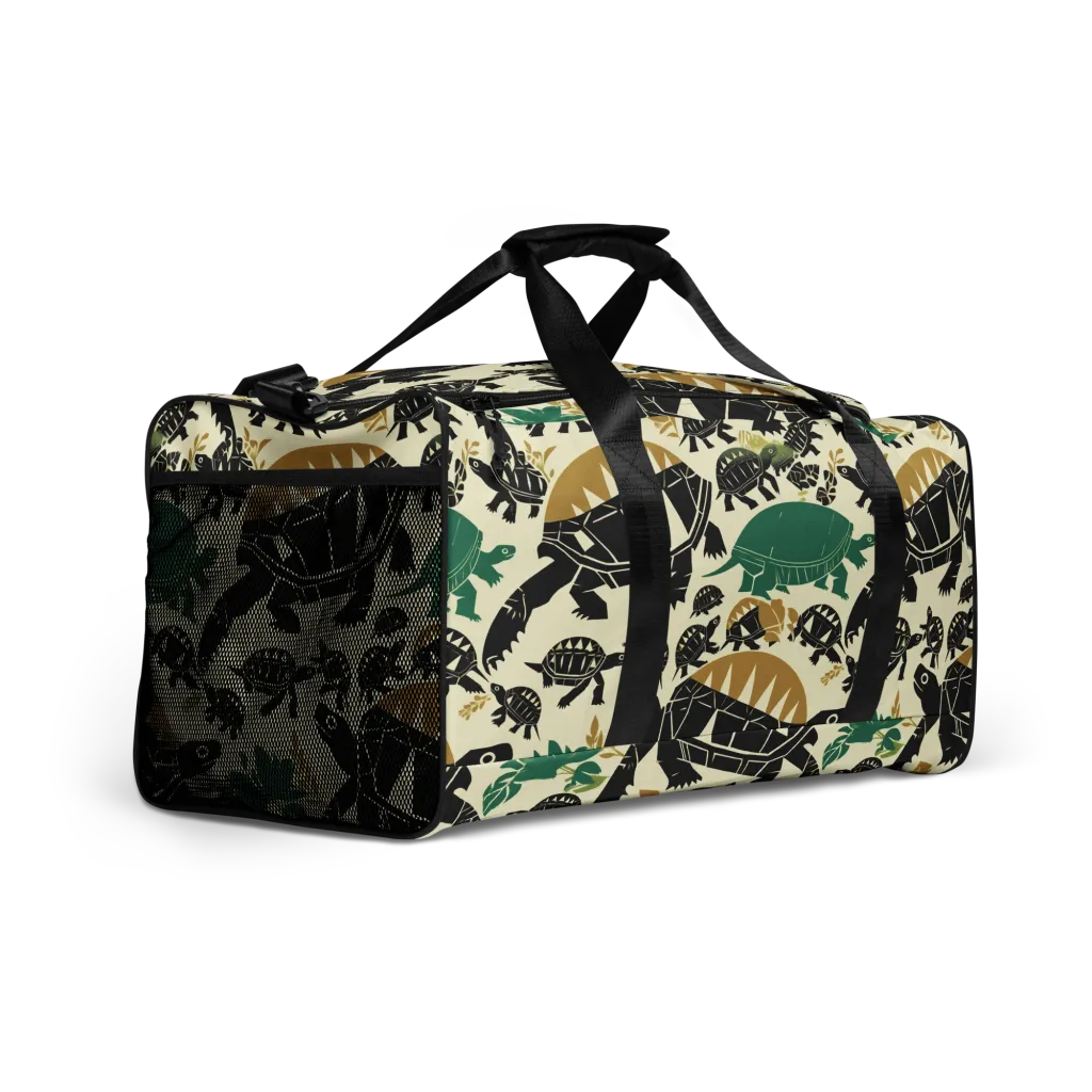 Terrapin Noir on Duffle Bag — Right Front