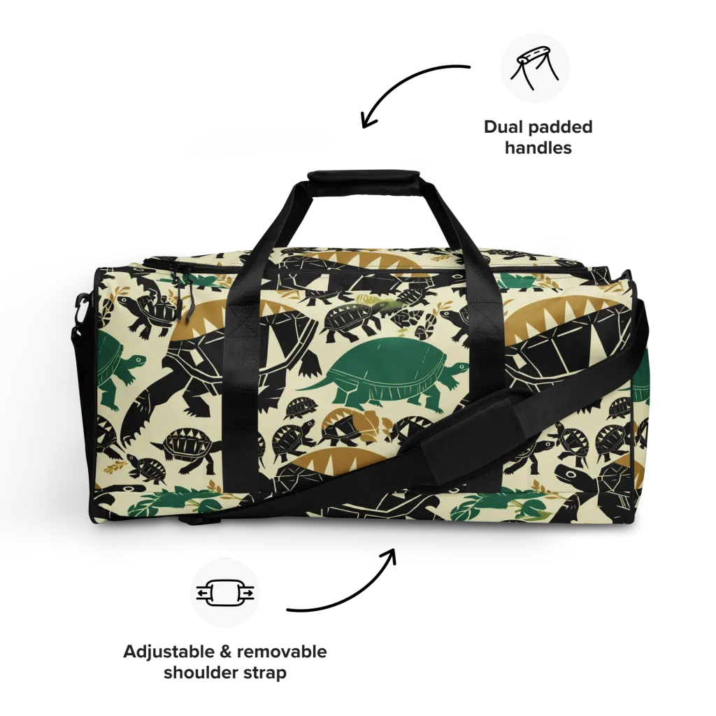 Terrapin Noir on Duffle Bag — Front