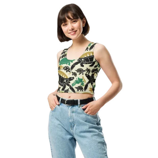 Terrapin Noir on a Crop Top