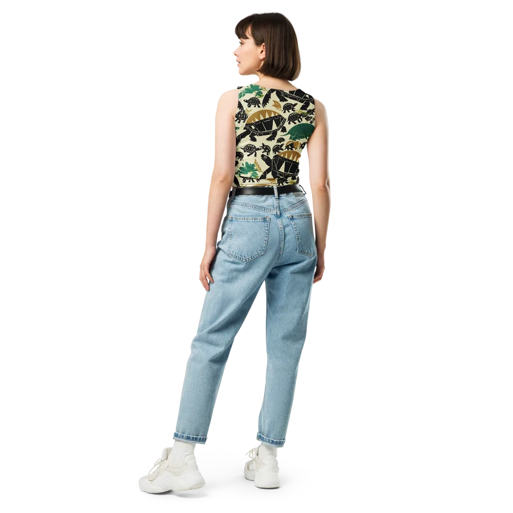 Terrapin Noir on Crop Top — Back