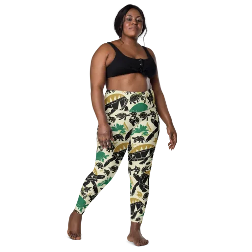 Terrapin Noir on a Leggings with Pockets