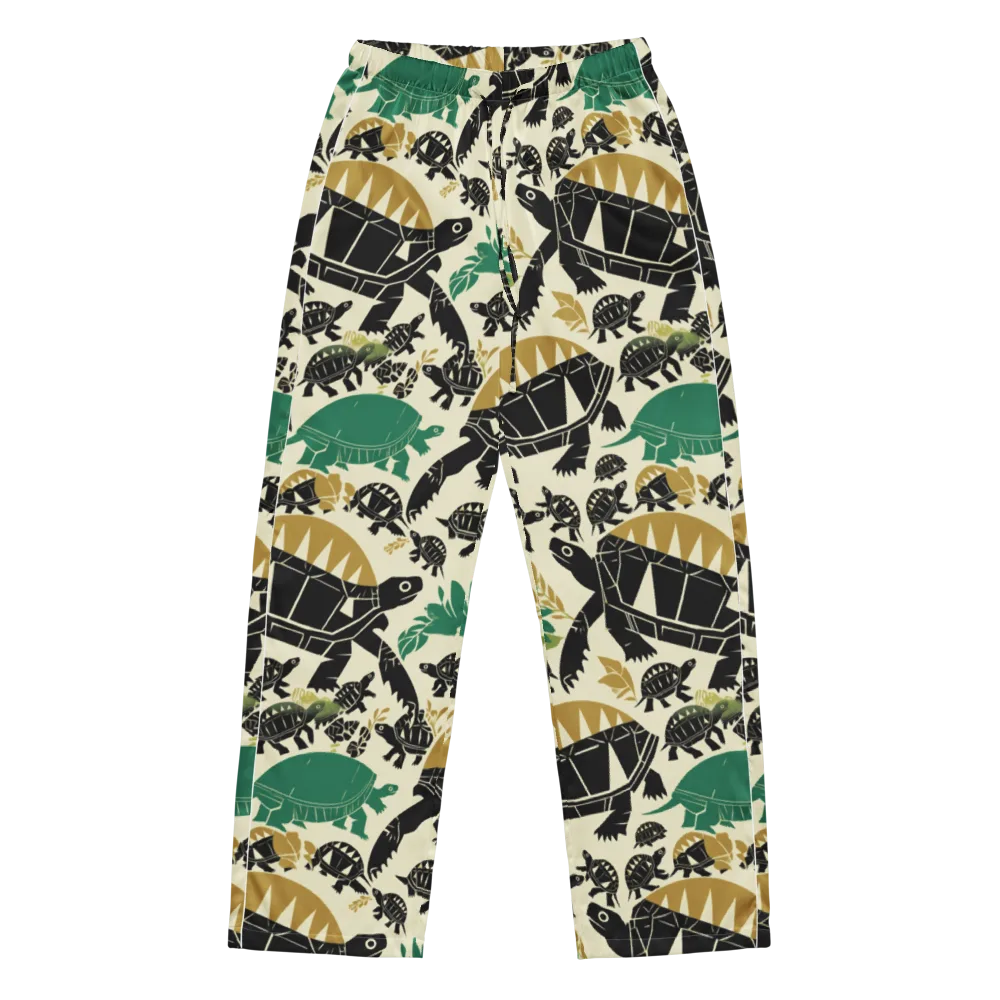 Terrapin Noir on Women's Pajama Pants — Front