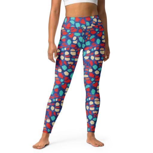 Harbor Shards on a Yoga Leggings