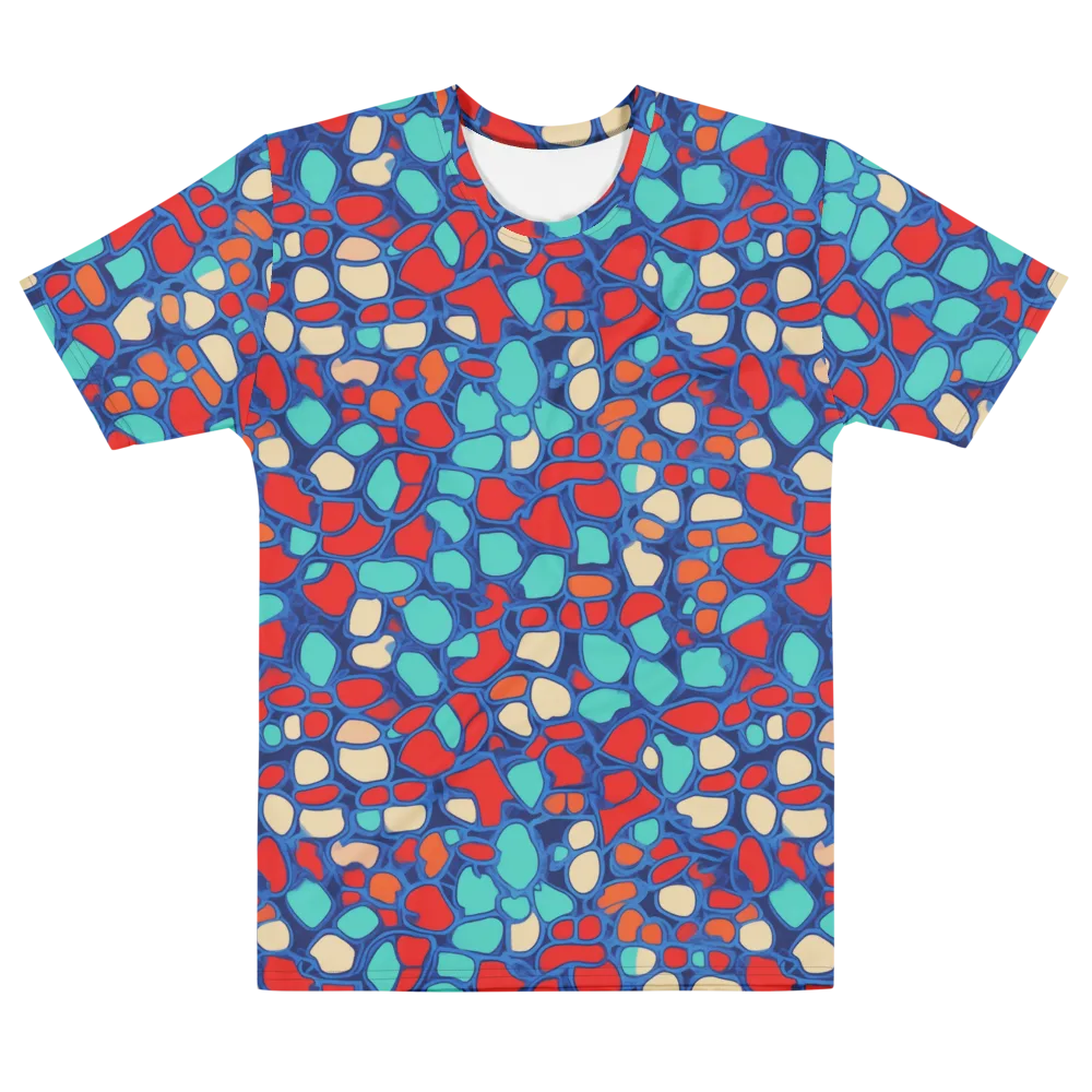 Harbor Shards on Men's Cotton Crew Neck T-Shirt — Front