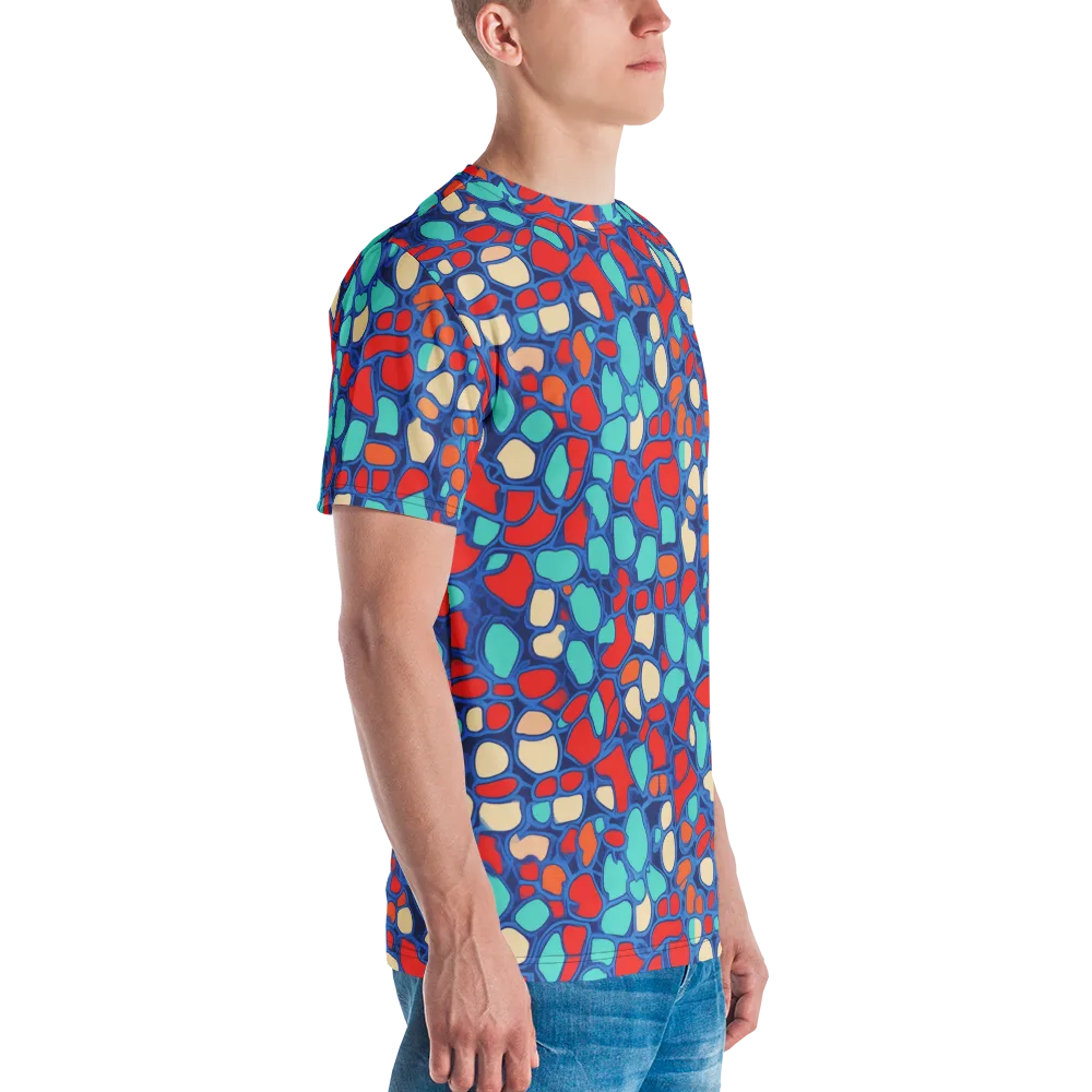 Harbor Shards on Men's Crew Neck T-Shirt — Right