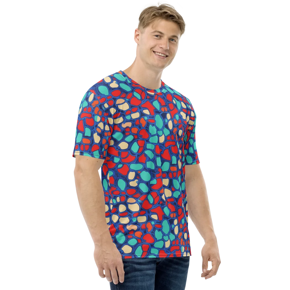 Harbor Shards on Men's Crew Neck T-Shirt — Right