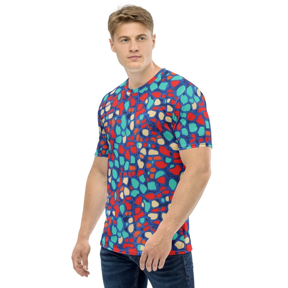 Harbor Shards on Men's Crew Neck T-Shirt — Left