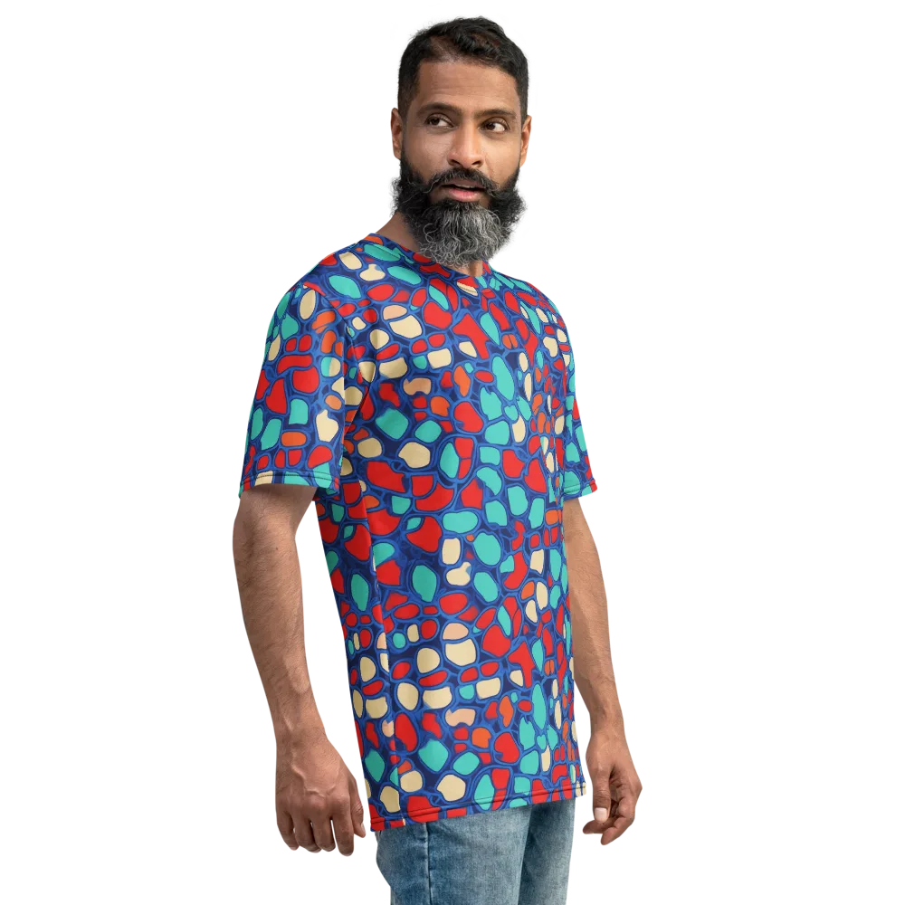 Harbor Shards on Men's Crew Neck T-Shirt — Right