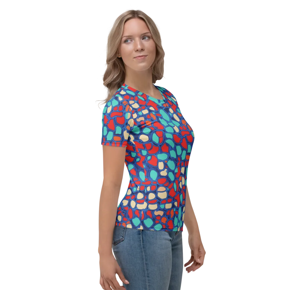 Harbor Shards on Women's Crew Neck T-Shirt — Right