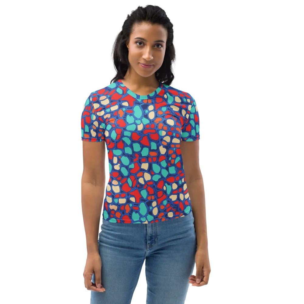Harbor Shards on Women's Crew Neck T-Shirt — Front