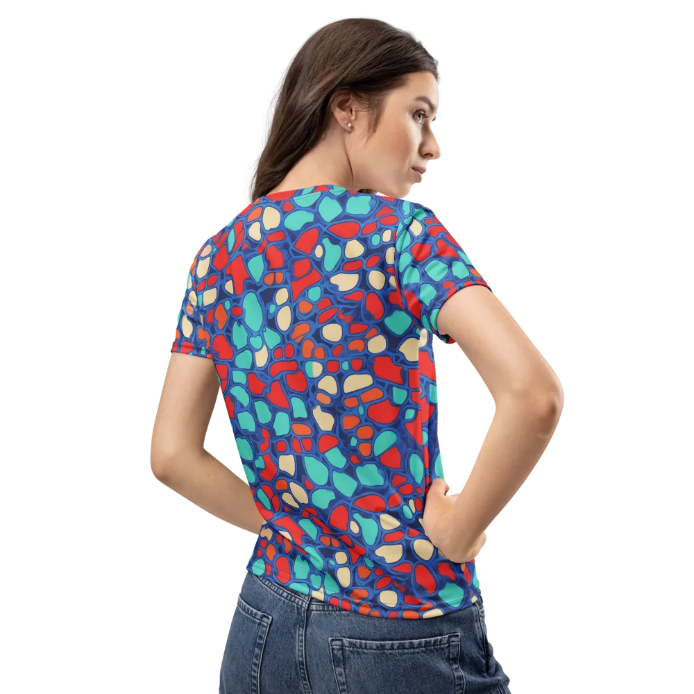 Harbor Shards on Women's Crew Neck T-Shirt — Back