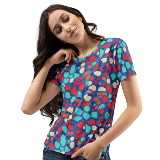Harbor Shards on a Women's Crew Neck T-Shirt