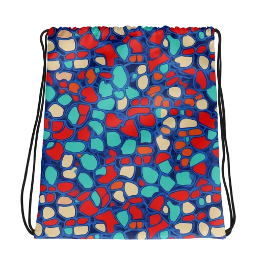 Harbor Shards on a Drawstring Bag