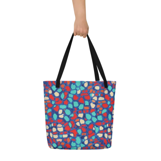 Harbor Shards on a Large Tote Bag W/ Pocket