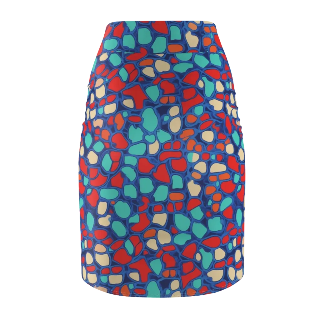 Harbor Shards on Pencil Skirt — Back