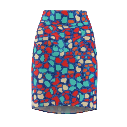 Harbor Shards on a Pencil Skirt