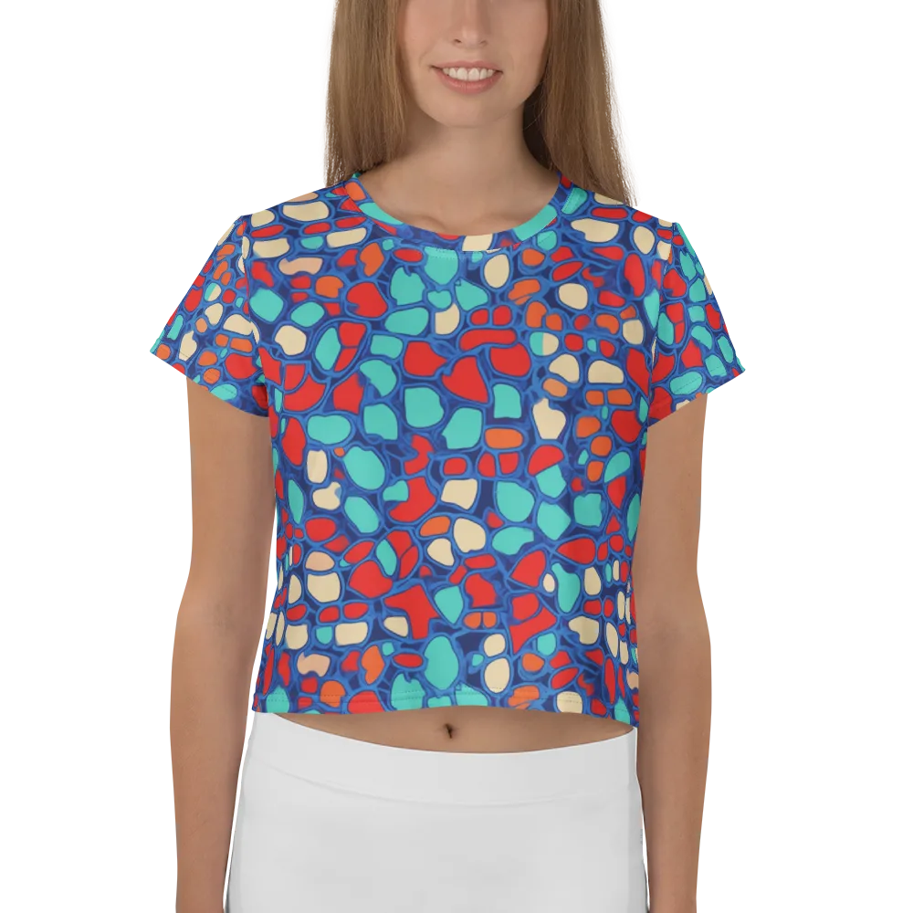 Harbor Shards on Crop Tee — Front