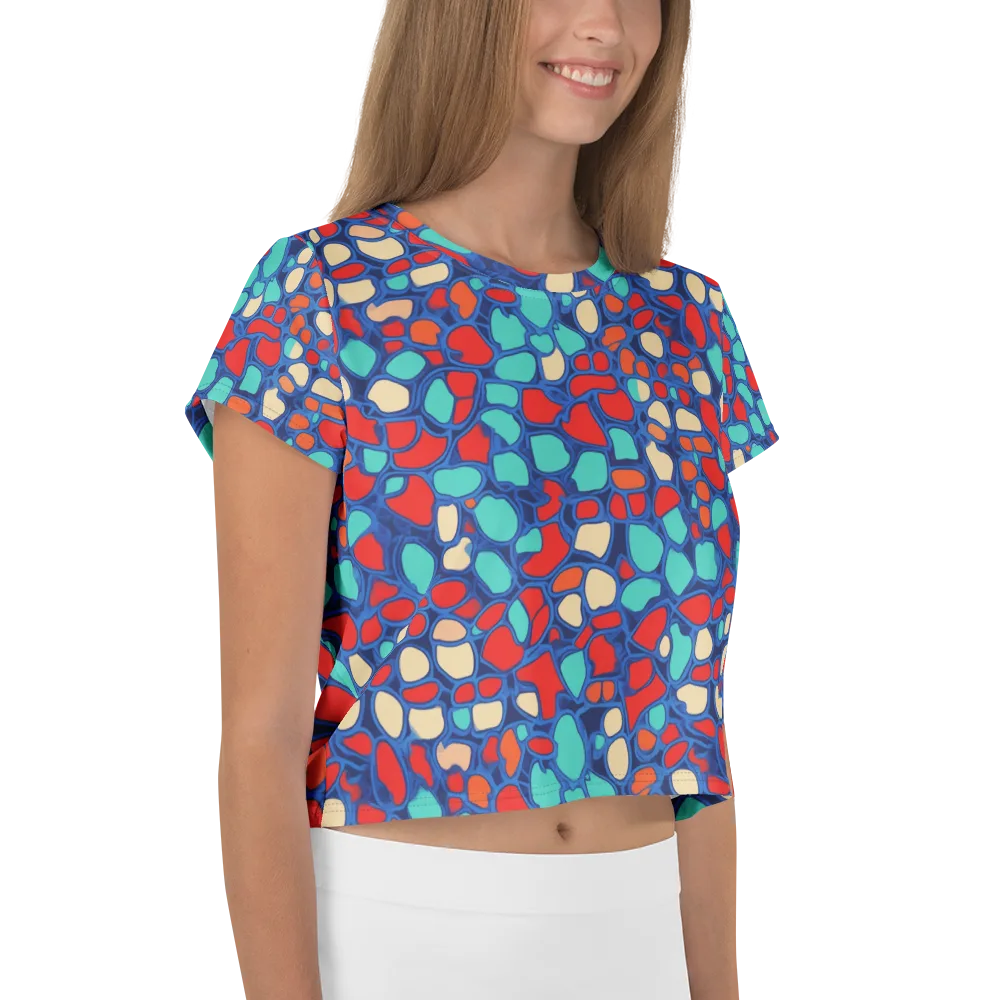 Harbor Shards on Crop Tee — Right