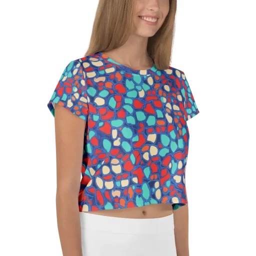 Harbor Shards on a Crop Tee