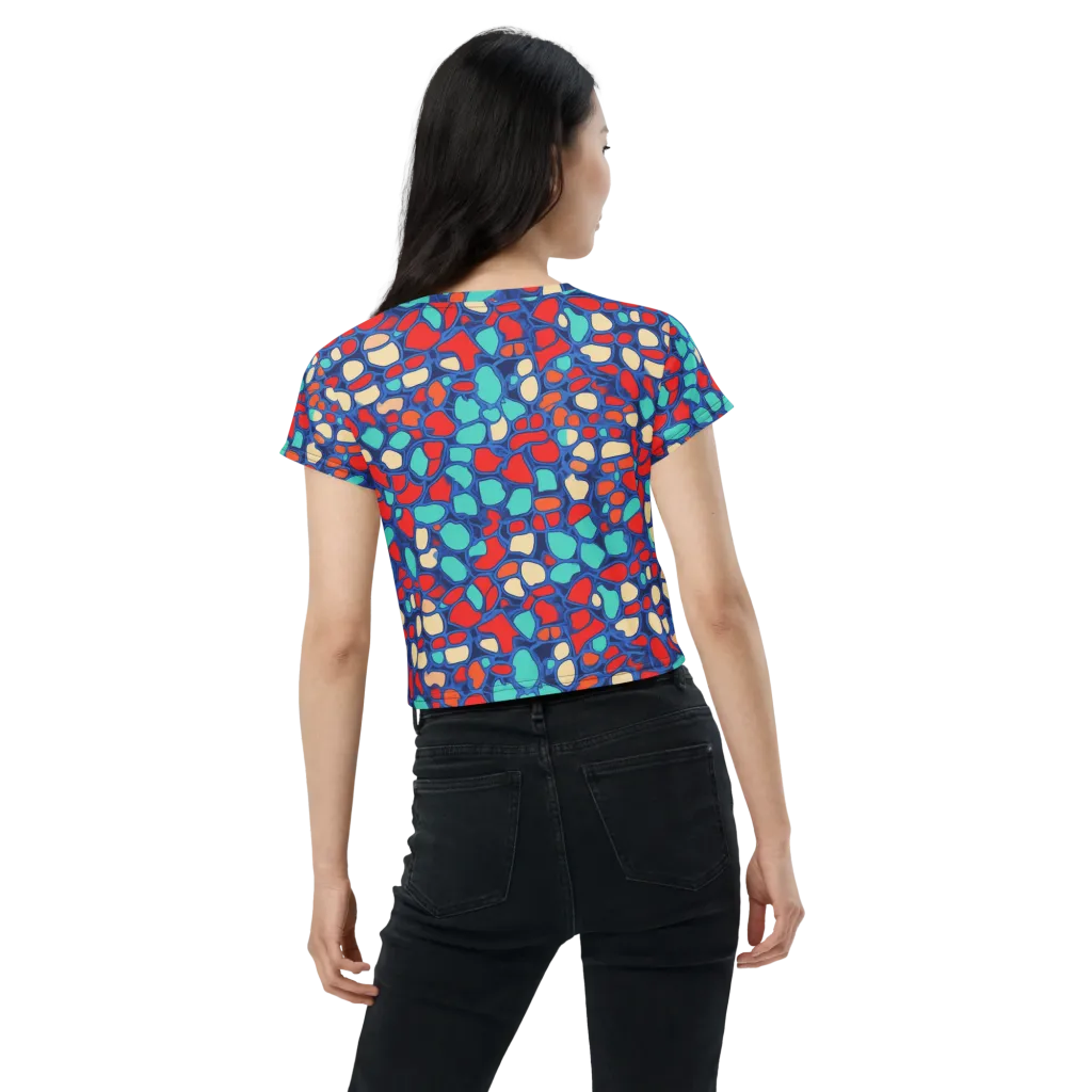 Harbor Shards on Crop Tee — Back