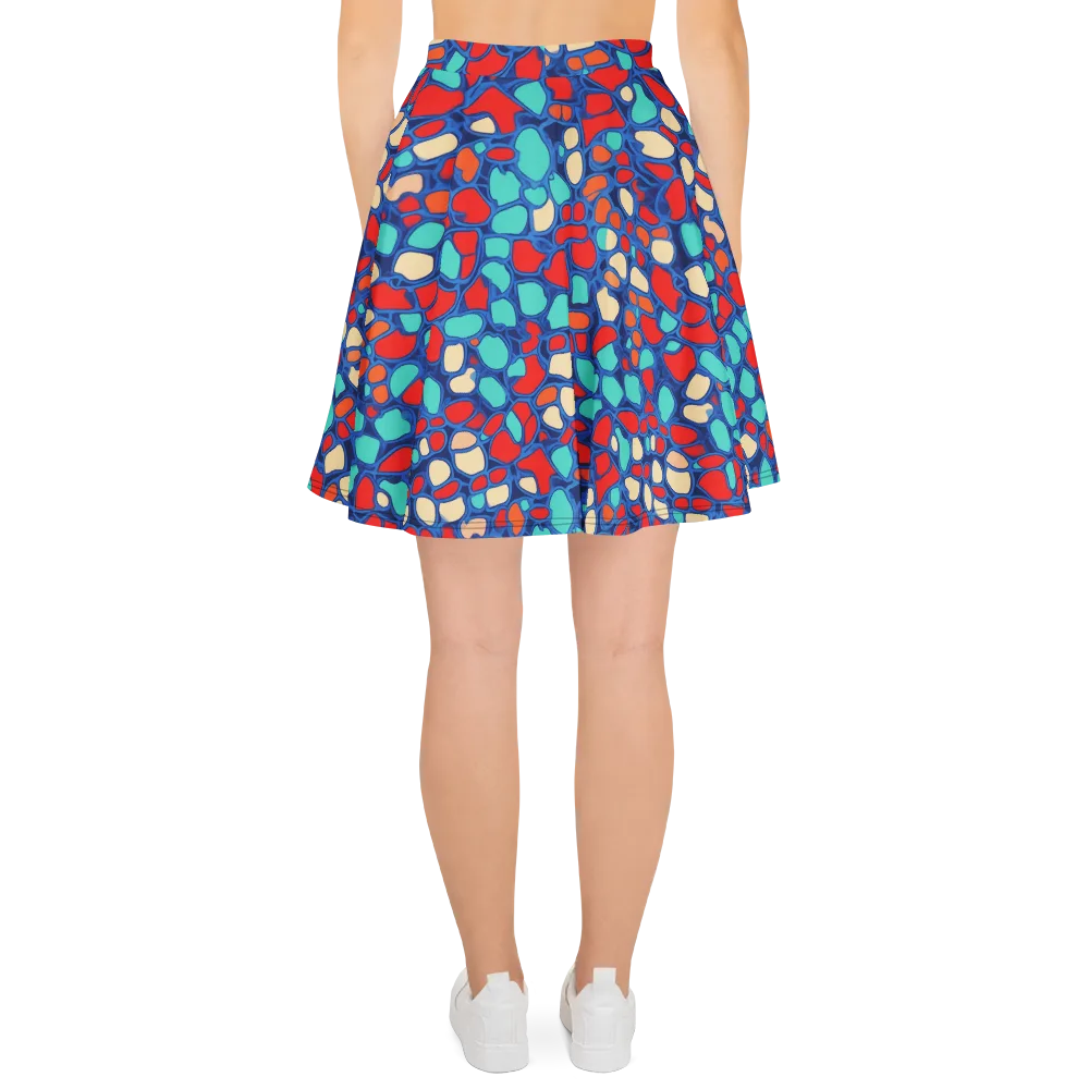 Harbor Shards on Skater Skirt — Back