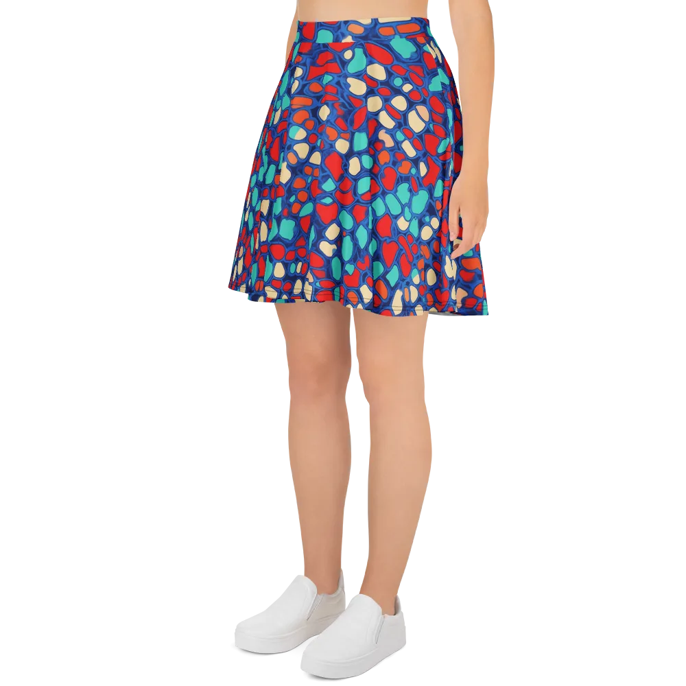 Harbor Shards on Skater Skirt — Left