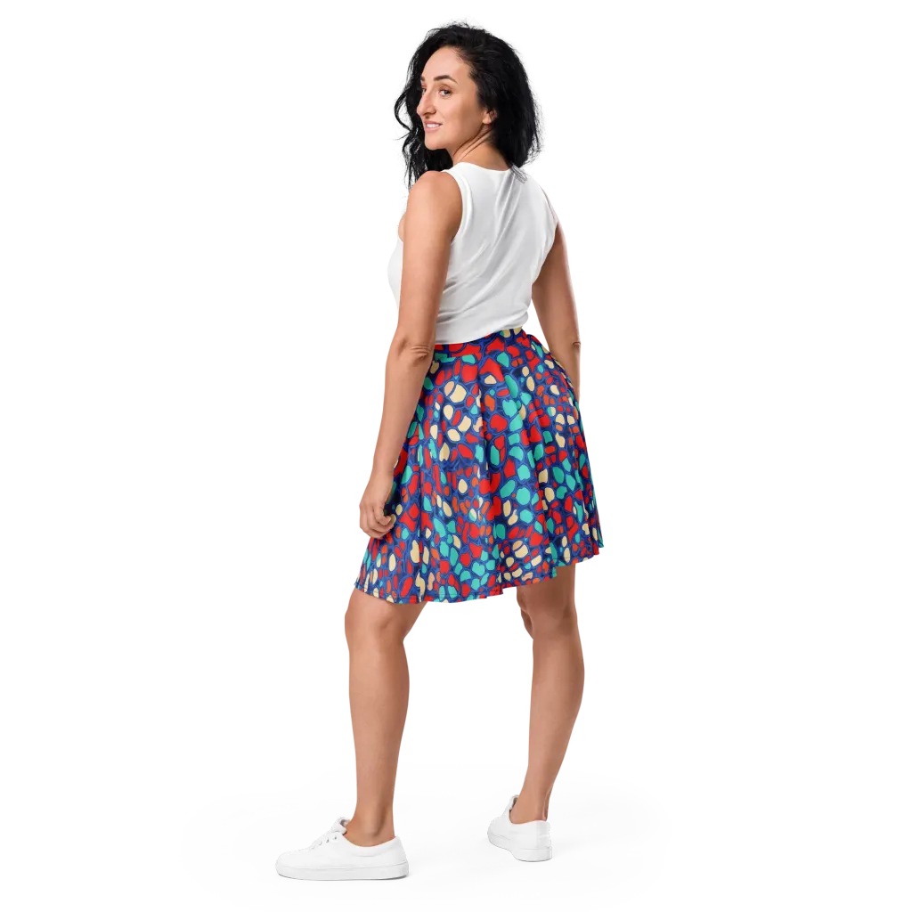 Harbor Shards on Skater Skirt — Back