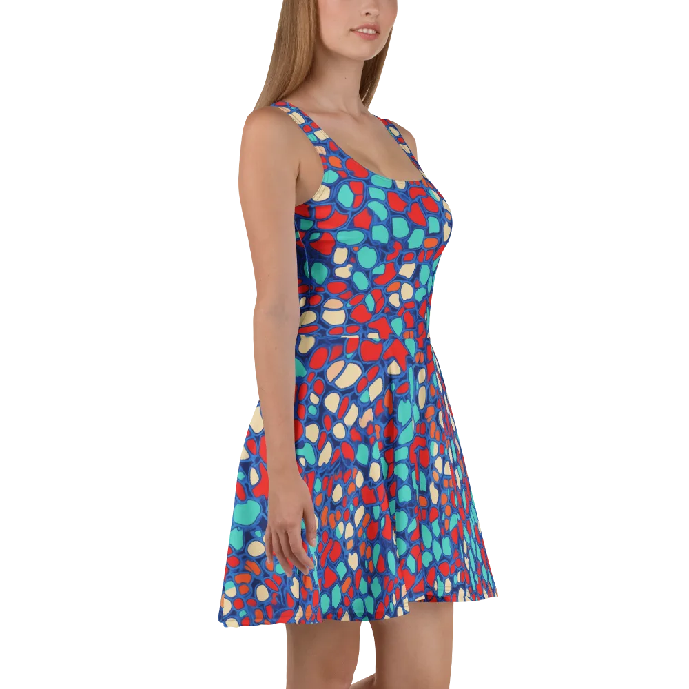 Harbor Shards on Skater Dress — Right