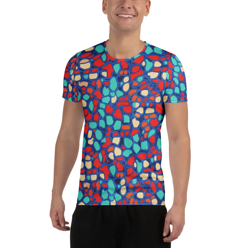 Harbor Shards on Men's Athletic T-Shirt — Front