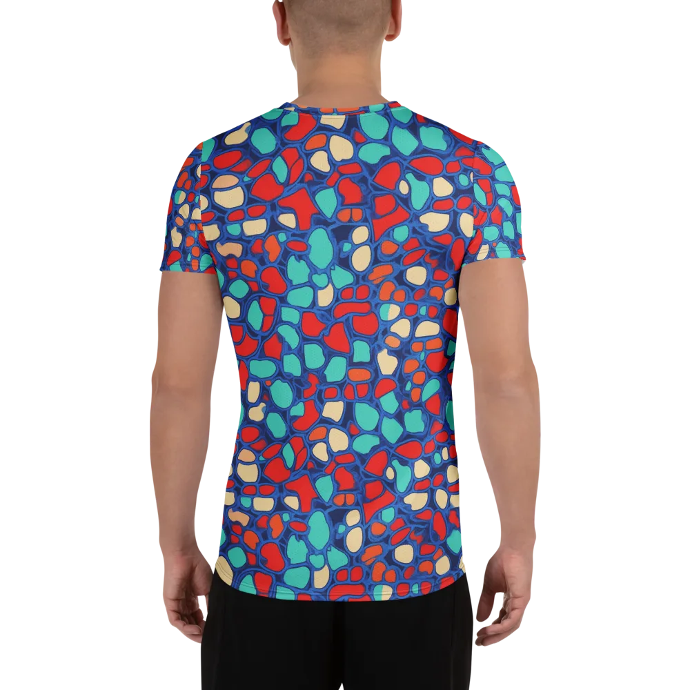 Harbor Shards on Men's Athletic T-Shirt — Back