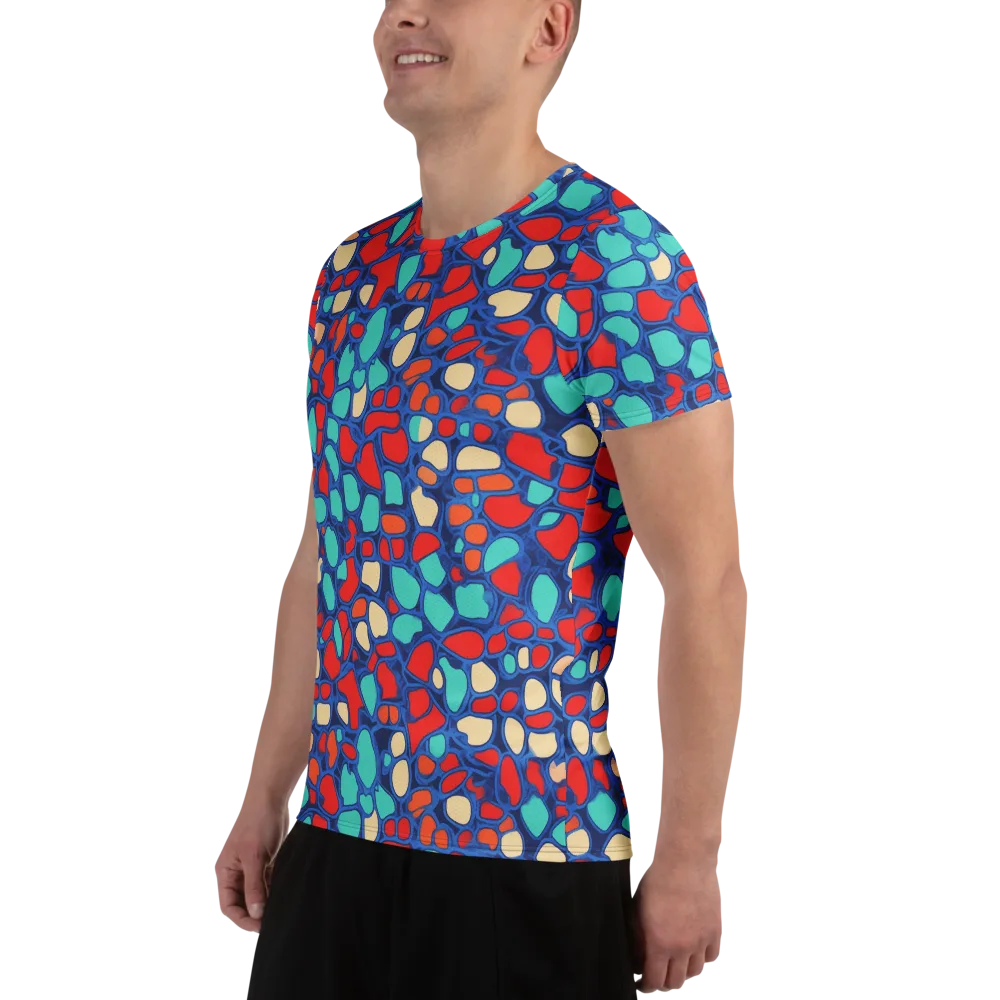 Harbor Shards on Men's Athletic T-Shirt — Left