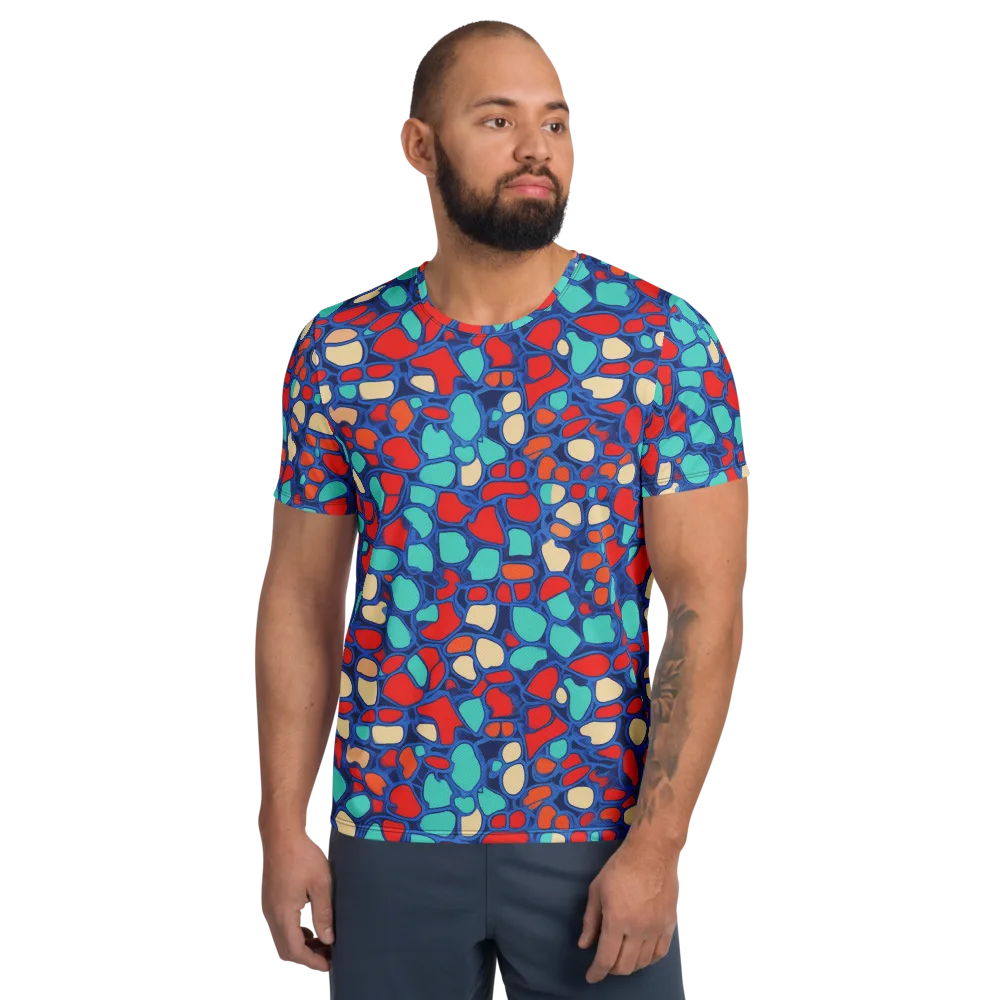 Harbor Shards on Men's Athletic T-Shirt — Front