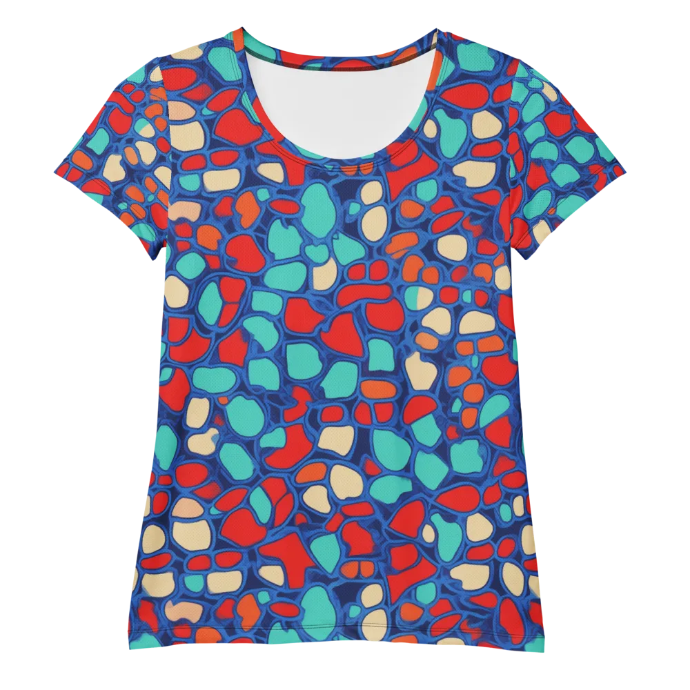 Harbor Shards on Women's Athletic T-Shirt — Front