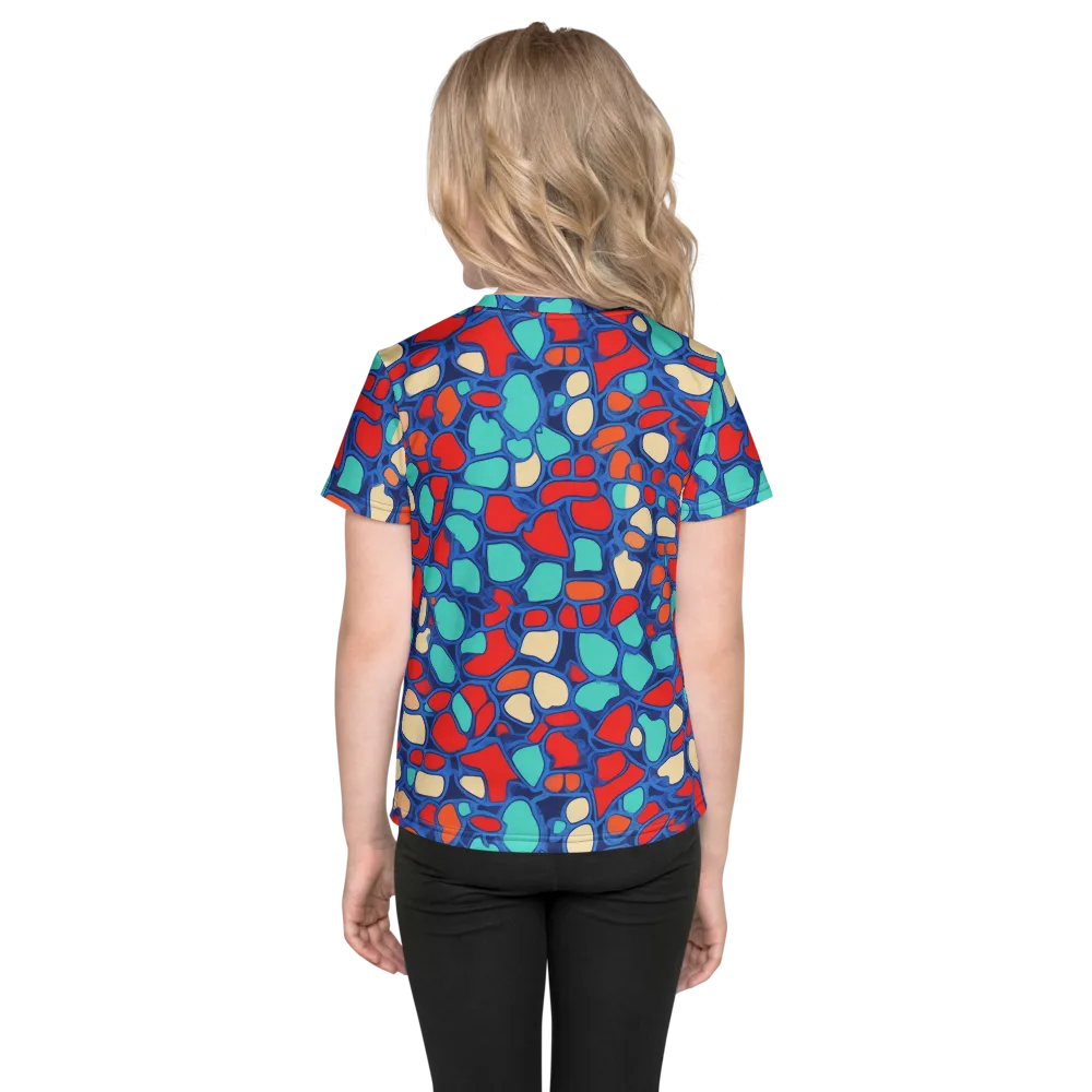 Harbor Shards on Kids Crew Neck T-Shirt — Back