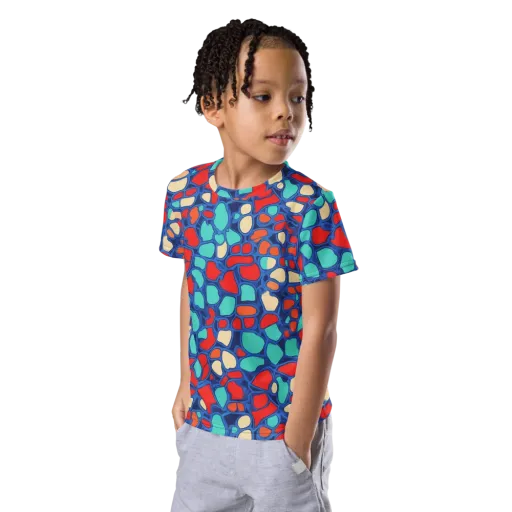 Harbor Shards on a Kids Crew Neck T-Shirt