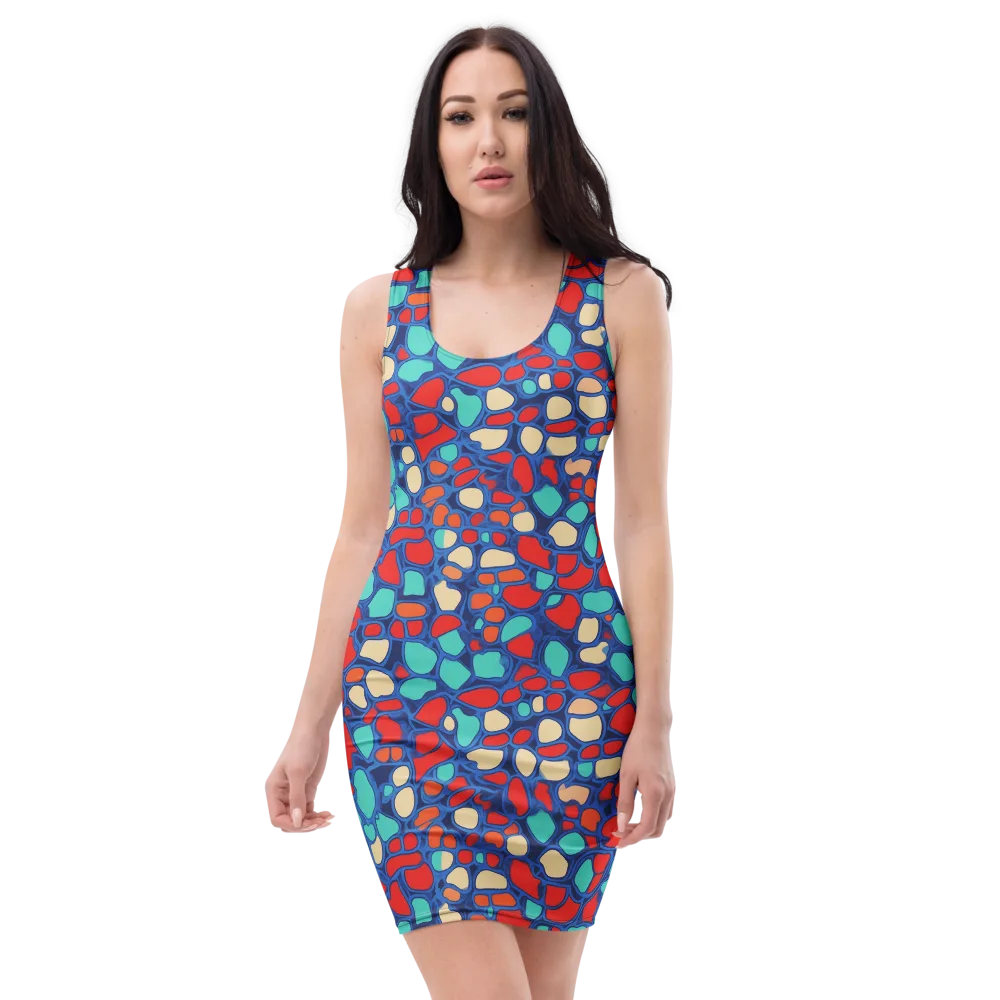 Harbor Shards on Bodycon Dress — Front