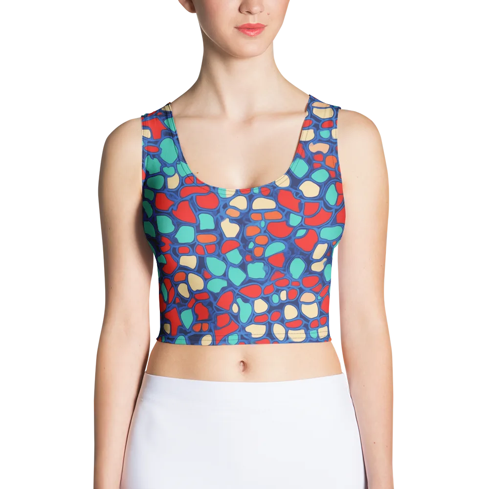 Harbor Shards on Crop Top — Front