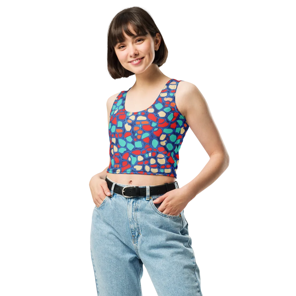 Harbor Shards on Crop Top — Front