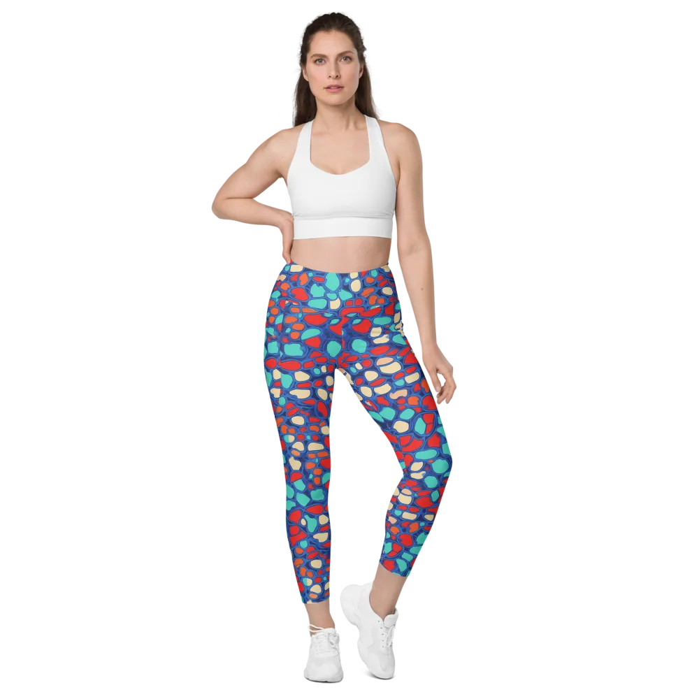 Harbor Shards on Leggings with Pockets — Front
