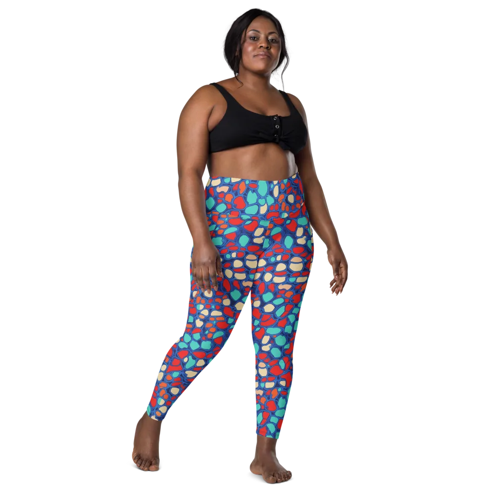 Harbor Shards on Leggings with Pockets — Front