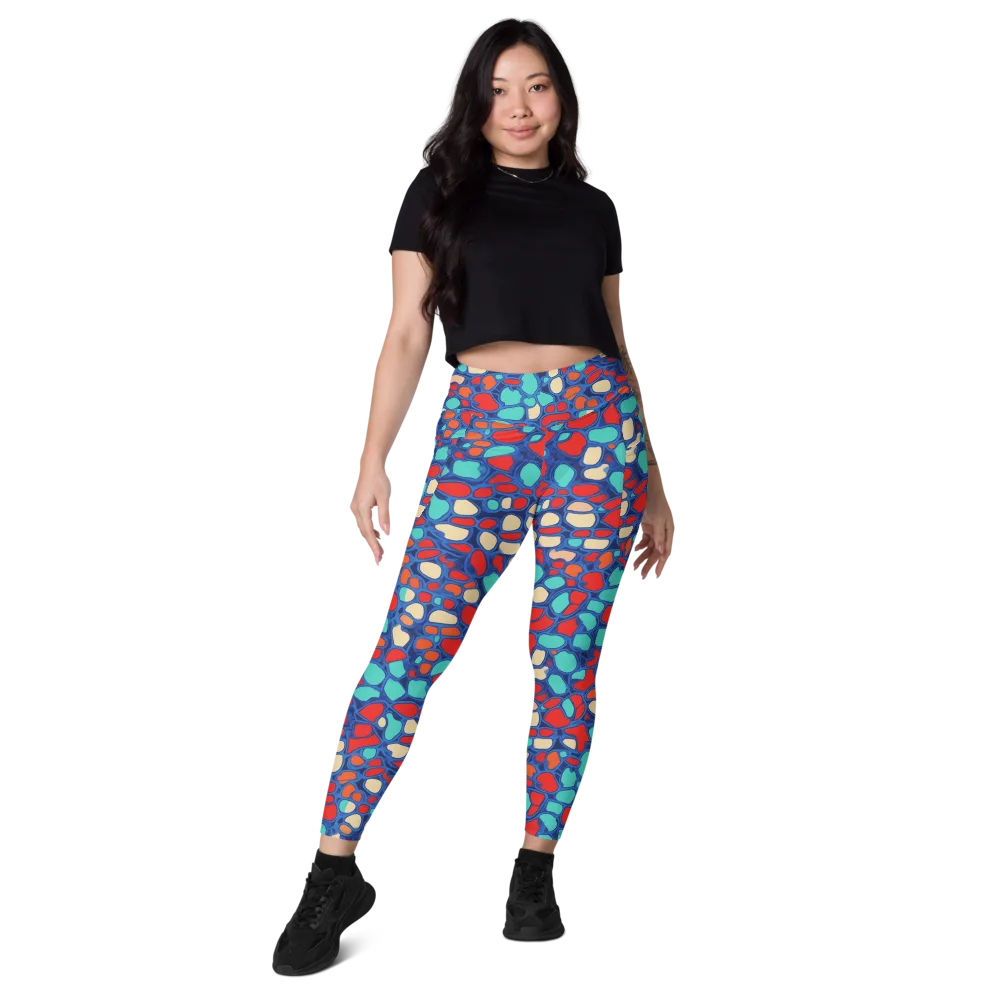 Harbor Shards on Leggings with Pockets — Front