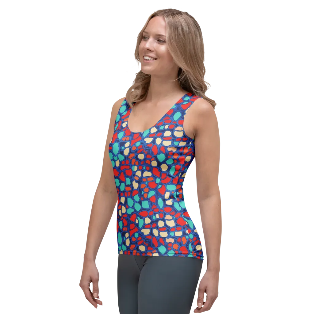 Harbor Shards on Women's Tank Top — Left Front