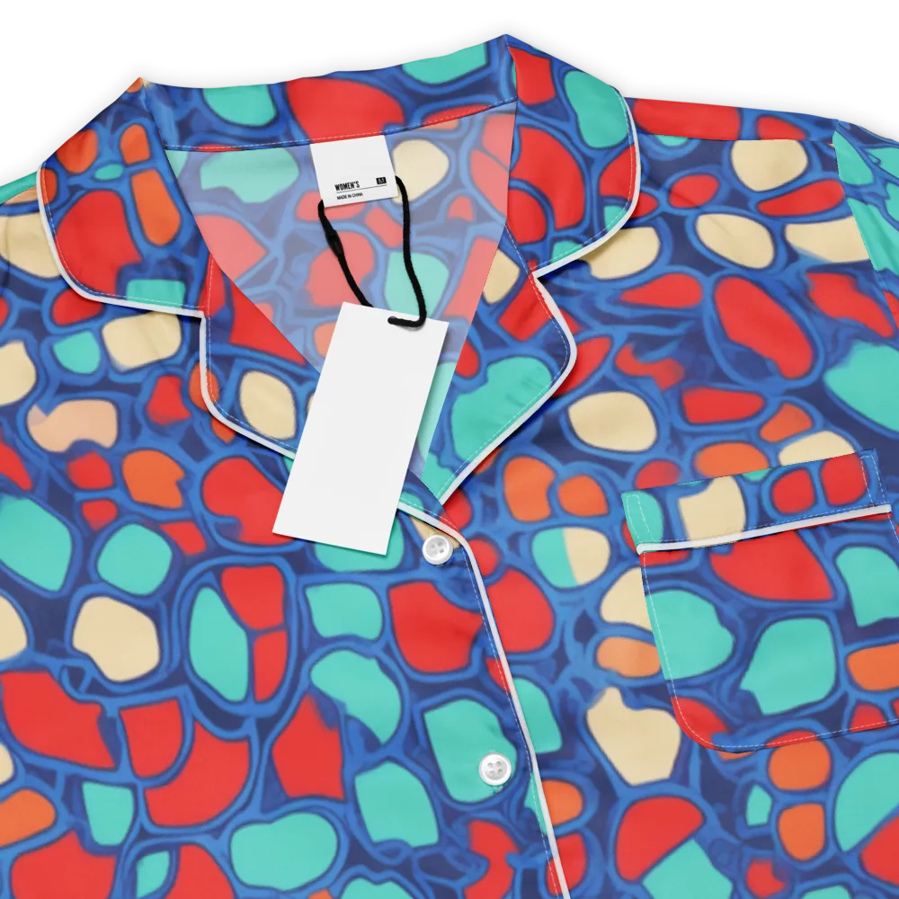 Harbor Shards on Women's Short Sleeve Pajama Top — Product details