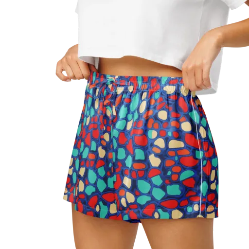 Harbor Shards on a Women's Pajama Shorts
