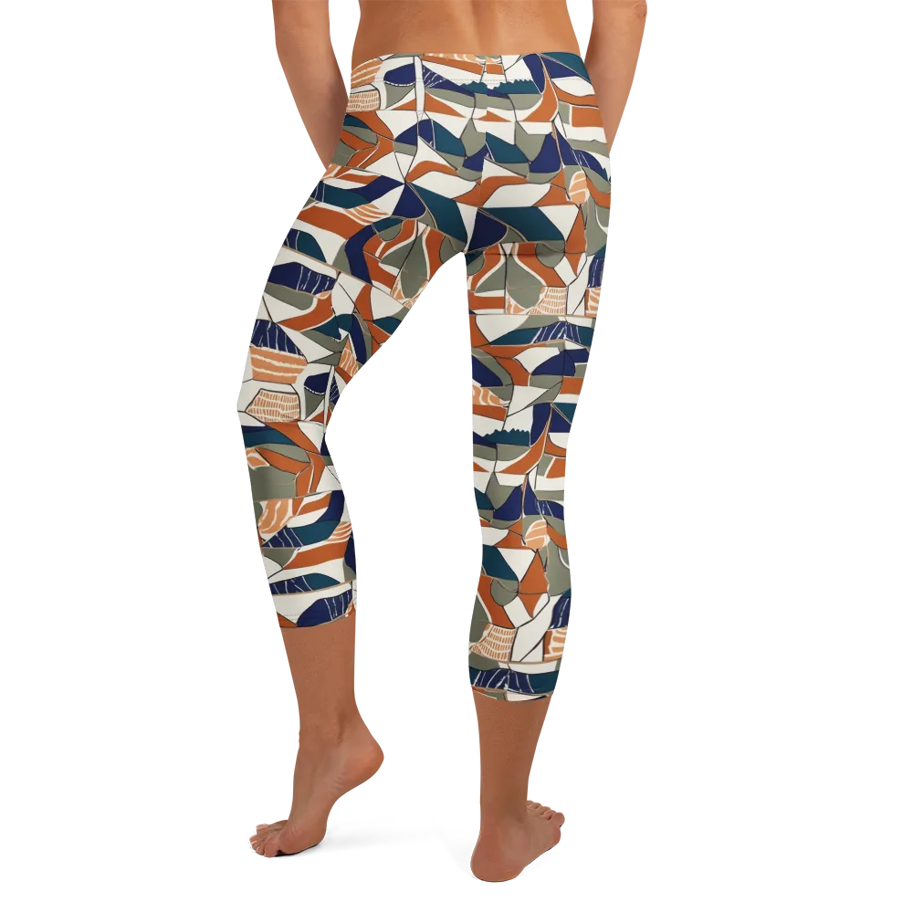 Terracotta Tectonics on Capri Leggings — Back