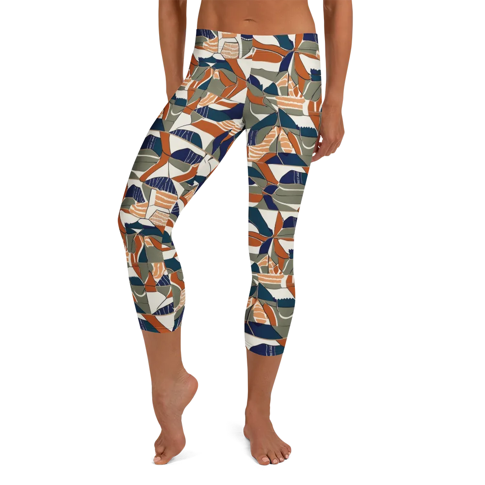 Terracotta Tectonics on Capri Leggings — Front